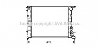 AVA QUALITY COOLING rt2043 -  Радиатор, охлаждение двигателя